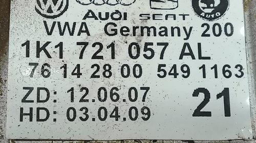 Pedala frana 1k1721057 Audi A3 8P/8PA [f