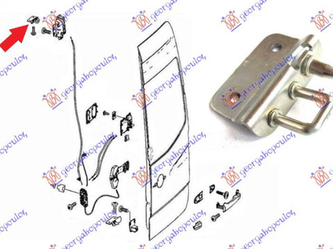 PERCUTOR BROASCA USA SPATE SUPERIOR Stanga., VW, VW CRAFTER 06-17, 094507252