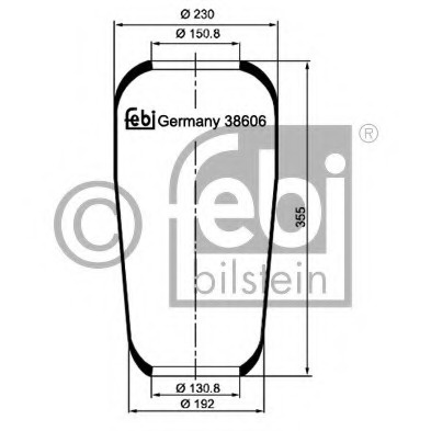 Perna aer 38606 FEBI BILSTEIN pentru Volvo Fh