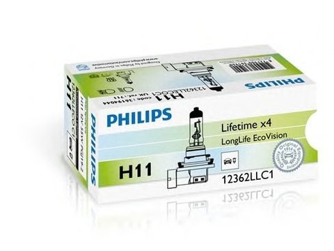 Philips bec h11 12v longlife ecovision