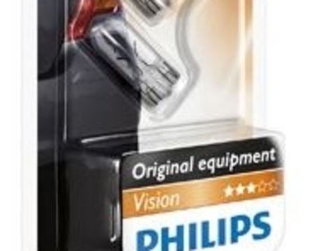 Philips set 2 bec pozitie standard w5w 12v