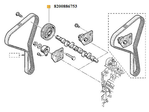 Pinion ax came Renault 1.9 DCI F9Q 870