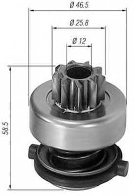 Pinion electromotor 940113020138 MAGNETI MARELLI