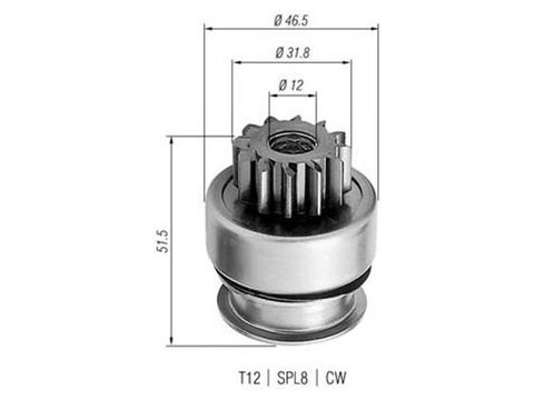 Pinion electromotor Fiat SCUDO caroserie (272, 270_) 2007-2016 #2 0806