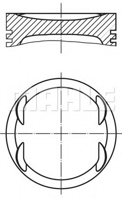 Piston 011 69 00 MAHLE pentru Opel Corsa Opel Vita Opel Vectra Opel Astra Opel Zafira