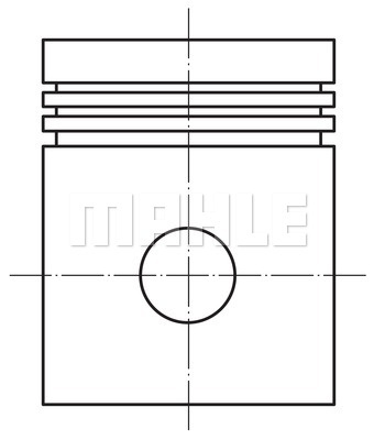 Piston (0121203 MAH) CHEVROLET,HOLDEN,OPEL,VAUXHALL