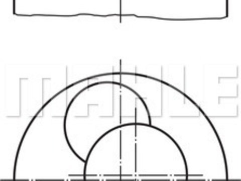 Piston (033PI00107002 MAHLE KNECHT) AUDI,SKODA