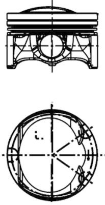 Piston (40251600 KS) AUDI,SEAT,SKODA,SKODA (SVW),VW,VW (FAW)