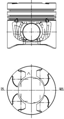 Piston (40272600 KS) OPEL,RENAULT,VAUXHALL