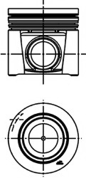 Piston 40286600 KOLBENSCHMIDT pentru Iveco Daily