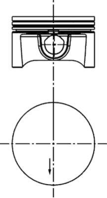 Piston (40388600 KS) OPEL,VAUXHALL