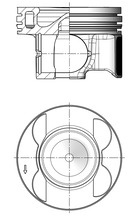 Piston (41080600 KOLBENSCHMIDT) MERCEDES-BENZ
