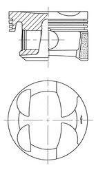 Piston (41705600 KS) Citroen,DS,MINI,PEUGEOT