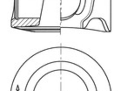 Piston (41805620 KOLBENSCHMIDT) DAEWOO,IRISBUS,IVECO