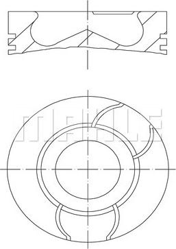 Piston 76 DACIA DUSTER LOGAN LOGAN EXPRESS LOGAN MCV SANDERO NISSAN KUBISTAR TIIDA RENAULT CLIO II CLIO III CLIO III-HATCH RENAULT LOGAN I (KS_), Turism, 04.2007 - MAHLE 021 PI 00124 000