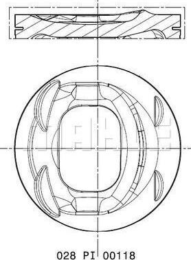 Piston 7651 STD AUDI A1 A3 SEAT ALTEA ALTEA XL LEO