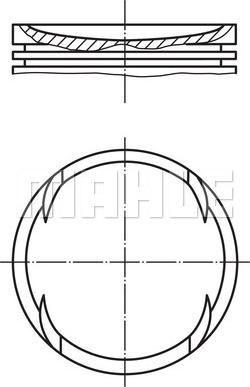 Piston 7651 STD se potrivește. SEAT CORDOBA IBIZA III IBIZA IV IBIZA IV SC IBIZA IV ST IBIZA IV-HATCHBACK TOLEDO IV SKODA FABIA SKODA RAPID (NH3), Hatchback, 07.2012 - 12.2019 MAHLE 028 PI 00120 000