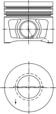Piston 8101 STD AUDI A3 A4 B7 A6 C6 MITSUBISHI GRANDIS LANCER VIII OUTLANDER II SEAT ALTEA ALTEA XL LEON TOLEDO I VW PASSAT Variant VI (3C5), Turism, 08.2005 - 11.2011 Kolbenschmidt 40387600