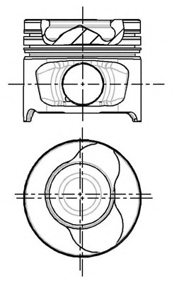 Piston 87-123400-00 NURAL pentru Renault Kangoo Nissan Kubistar Renault Modus Renault Logan Renault Tondar Renault Symbol Renault Thalia Renault Clio Renault Megane Nissan March Nissan Micra Nissan Almera Nissan Pulsar Renault ScEnic Renault Euro Nis