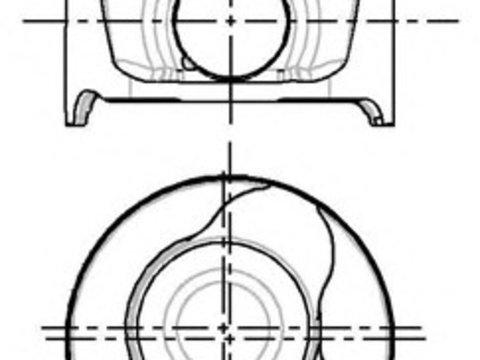 Piston 87-123400-20 NURAL pentru Renault Symbol Renault Thalia Renault Kangoo Renault Megane Renault Clio Renault ScEnic Renault Grand Renault Modus Renault Euro Nissan Tiida Dacia Logan Dacia Sandero Renault Twingo Dacia Duster Nissan Kubistar