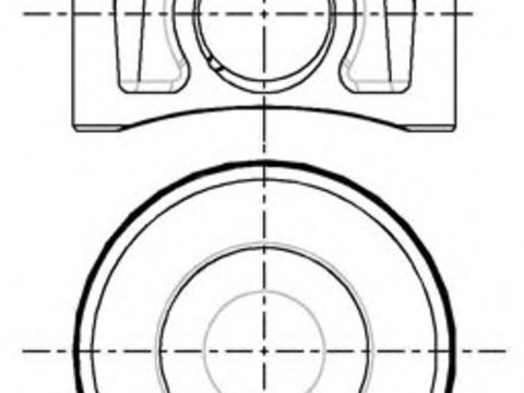 Piston 87-427707-10 NURAL pentru Ford Mondeo Land rover Defender Ford Transit CitroEn Jumper CitroEn Relay Peugeot Boxer Peugeot Manager