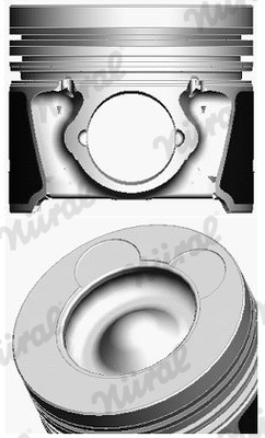 PISTON ~ 87-434200-00 ~ NURAL ~ HYUNDAI ACCENT IV Saloon (RB) 1.6 CRDI 1.6 CRDi 128cp 136cp 2010 2011 2012 2013 2014 2015 2016 2017