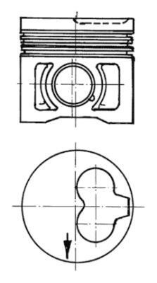 Piston 91386620 KOLBENSCHMIDT pentru Audi 80 Audi 100 Vw Passat Vw Eurovan Vw Transporter Vw Golf Vw Jetta Vw Vento Seat Toledo Seat Cordoba Seat Ibiza Audi 500 Seat Inca Skoda Felicia Vw Caddy Vw Polo Vw Panel Vw Derby Vw Flight Vw Gol Vw Parati