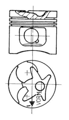 Piston (94330610 KS) MERCEDES-BENZ,PUCH