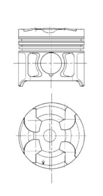 Piston (94819700 KS) MERCEDES-BENZ