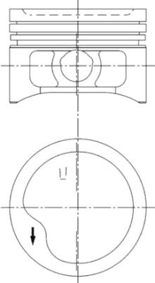 Piston (97286600 KS) BEDFORD,CHEVROLET,HOLDEN,OPEL,VAUXHALL