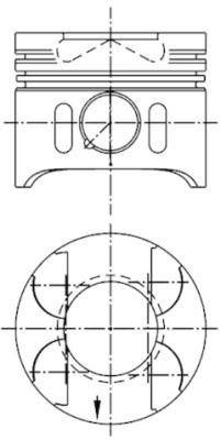 Piston (97409600 KS) MERCEDES-BENZ