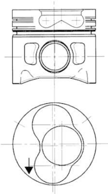 Piston ~ Audi A4 1.9 avant [8ed; b7] tdi motorina 116cp/85kw BKE; BRB 2004 2005 2006 2007 2008 ~ 94428700 ~ KOLBENSCHMIDT