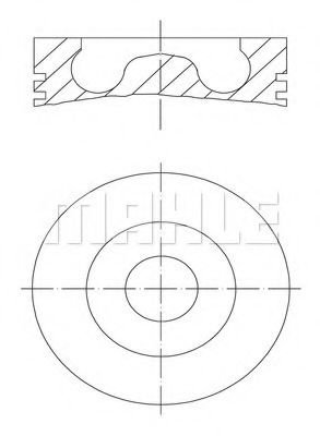 Piston AUDI A4 Avant (8ED, B7) (2004 - 2008) MAHLE