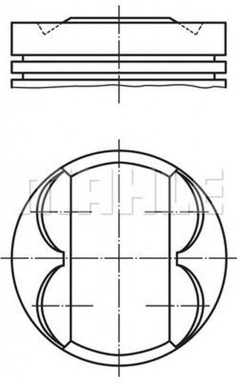 Piston BMW 6 Cabriolet E64 MAHLE ORIGINAL 081PI00106001