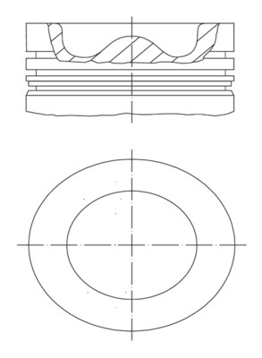 PISTON ~ CHEVROLET NUBIRA Saloon 2.0 D 121cp 2005 2006 2007 2008 2009 2010 2011 ~ 011 PI 00109 000 ~ MAHLE