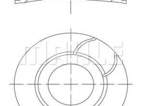 Piston CITROËN C3 II (2009 - 2016) MAHLE ORIGINAL 040 03 00