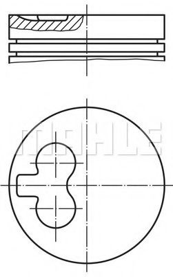 Piston CITROEN XSARA (N1) (1997 - 2005) MAHLE ORIGINAL 040 01 00 piesa NOUA