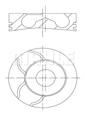 Piston # Dacia Duster 2010 2011 2012 2013 2014 2015 2016 2017 2018 2019 2020 2021 2022 2023 2024 2025 # 022 01 02 # MAHLE
