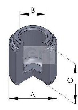 Piston etrier frana 150755-C ERT pentru Mitsubishi