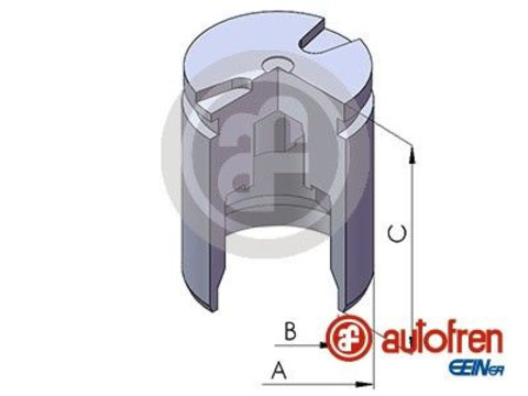 Piston etrier frana D025267 AUTOFREN SEINSA pentru Mazda 6 Toyota Corolla Hyundai Terracan Mazda Atenza