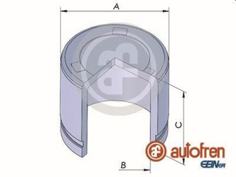 Piston etrier frana D025322 AUTOFREN SEINSA pentru Hyundai Ix20 Hyundai Sonata Nissan Maxima Nissan Primera Nissan 200 Nissan 240 Nissan Axxess Nissan Liberty Nissan Prairie Kia Cee d Kia Soul Nissan Cube Kia Pro cee d Hyundai Veloster Hyundai I30 Ki