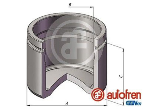 Piston etrier frana D025598 AUTOFREN SEINSA pentru Bmw Seria 3 Bmw Seria 1 Bmw Seria 4