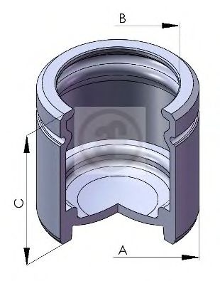 Piston, etrier frana FIAT 500L (199_) (2012 - 2016) AUTOFREN SEINSA D025107