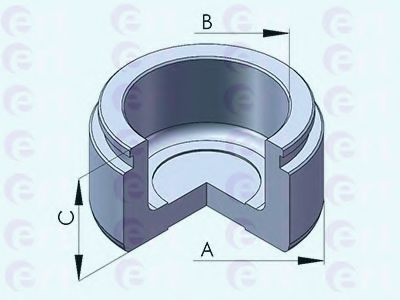 Piston, etrier frana HYUNDAI SONATA IV (EF) (1998 - 2005) ERT 151266-C piesa NOUA