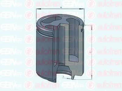 Piston, etrier frana IVECO DAILY III caroserie inchisa/combi (1997 - 2007) AUTOFREN SEINSA D025234 piesa NOUA