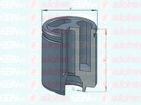 Piston, etrier frana IVECO DAILY V autobasculanta (2011 - 2014) AUTOFREN SEINSA D025234