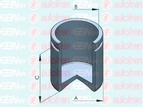 Piston, etrier frana LAND ROVER DISCOVERY II (LJ, LT) (1998 - 2004) AUTOFREN SEINSA D025547 piesa NOUA