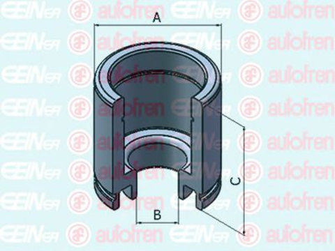 Piston, etrier frana MERCEDES VARIO autobasculanta (1996 - 2016) AUTOFREN SEINSA D025376