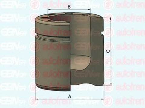 Piston, etrier frana OPEL CORSA C (F08, F68) (2000 - 2009) AUTOFREN SEINSA D025242 piesa NOUA