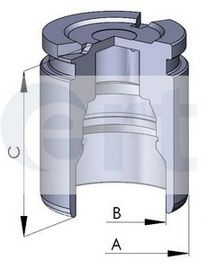 Piston, etrier frana OPEL VIVARO caroserie (F7) (2001 - 2014) ERT 150555-C piesa NOUA